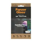 Folie sticla PanzerGlass Classic Fit, Antibacterial si Privacy, compatibila cu iPhone 14 Pro Max, Negru 9 - lerato.ro