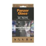 Carcasa PanzerGlass ClearCase Antibacterial compatibila cu iPhone 14 Plus / 15 Plus, Transparent / Negru 4 - lerato.ro