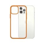 Carcasa PanzerGlass ClearCase Antibacterial compatibila cu iPhone 12 / 12 Pro, Portocaliu / Transparent 2 - lerato.ro