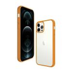 Carcasa PanzerGlass ClearCase Antibacterial compatibila cu iPhone 12 / 12 Pro, Portocaliu / Transparent 4 - lerato.ro