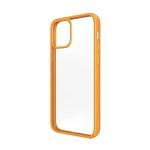 Carcasa PanzerGlass ClearCase Antibacterial compatibila cu iPhone 12 / 12 Pro, Portocaliu / Transparent 5 - lerato.ro