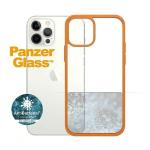 Carcasa PanzerGlass ClearCase Antibacterial compatibila cu iPhone 12 / 12 Pro, Portocaliu / Transparent 6 - lerato.ro