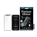 Folie sticla PanzerGlass E2E Microfracture Antibacterial, Camera Cover cu Cristal Swarovsky, compatibila cu iPhone 12 / 12 Pro, Negru 2 - lerato.ro