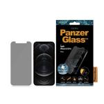 Folie sticla PanzerGlass Standard Super Plus, Antibacterial, Tempered si Privacy, compatibila cu iPhone 12 / 12 Pro, Negru 2 - lerato.ro