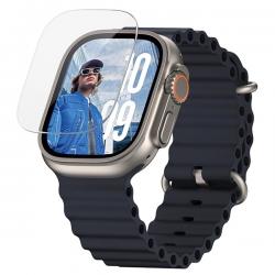Folie sticla securizata PanzerGlass Ultra-Wide Fit Ultra compatibila cu Apple Watch Ultra 2 49mm, Transparent