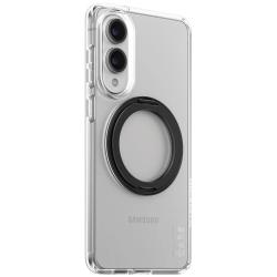 Carcasa CARE de la PanzerGlass cu Stand si MagSafe compatibila cu Samsung Galaxy S25 Edge, Transparent