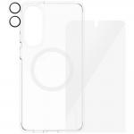 Set protectie 3 in 1 CARE by PanzerGlass Flagship, Carcasa Clear, Folie protectie display si Protectie lentila, compatibil cu Samsung Galaxy S25 Edge, Transparent 4 - lerato.ro