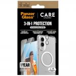 Set protectie 3 in 1 CARE by PanzerGlass Flagship, Carcasa Clear, Folie protectie display si Protectie lentila, compatibil cu Samsung Galaxy S25 Edge, Transparent 5 - lerato.ro