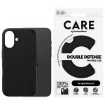 Carcasa CARE by PanzerGlass Double Defense compatibila cu iPhone 16, Negru 4 - lerato.ro