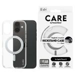 Carcasa CARE by PanzerGlass cu MagSafe si Stand Silver compatibila cu iPhone 16, Transparent 3 - lerato.ro