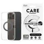 Carcasa CARE by PanzerGlass cu MagSafe si Stand Negru compatibila cu iPhone 16 Pro Max, Transparent 3 - lerato.ro