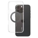 Carcasa CARE by PanzerGlass cu MagSafe si Stand Negru compatibila cu iPhone 16 Pro Max, Transparent 2 - lerato.ro