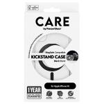Carcasa CARE by PanzerGlass cu MagSafe si Stand Negru compatibila cu iPhone 16, Transparent 6 - lerato.ro