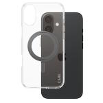 Carcasa CARE by PanzerGlass cu MagSafe si Stand Negru compatibila cu iPhone 16 Plus, Transparent 2 - lerato.ro