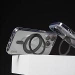Carcasa CARE by PanzerGlass cu MagSafe si Stand Negru compatibila cu iPhone 16 Plus, Transparent 5 - lerato.ro