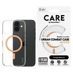 Carcasa CARE by PanzerGlass Flagship cu MagSafe Portocaliu compatibila cu iPhone 16, Transparent 3 - lerato.ro