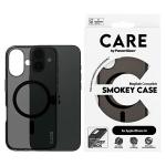 Carcasa CARE by PanzerGlass Flagship cu MagSafe compatibila cu iPhone 16, Clear Black 3 - lerato.ro