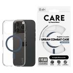 Carcasa CARE by PanzerGlass Flagship cu MagSafe Albastru compatibila cu iPhone 16 Pro, Transparent 3 - lerato.ro