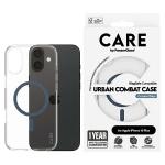 Carcasa CARE by PanzerGlass Flagship cu MagSafe Albastru compatibila cu iPhone 16 Plus, Transparent 3 - lerato.ro