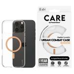 Carcasa CARE by PanzerGlass Flagship cu MagSafe Portocaliu compatibila cu iPhone 16 Pro Max, Transparent 3 - lerato.ro