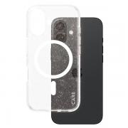 Carcasa CARE by PanzerGlass Flagship Star Lit cu MagSafe Alb compatibila cu iPhone 16, Transparent