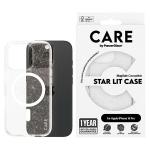 Carcasa CARE by PanzerGlass Flagship Star Lit cu MagSafe Alb compatibila cu iPhone 16 Pro, Transparent 3 - lerato.ro