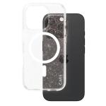 Carcasa CARE by PanzerGlass Flagship Star Lit cu MagSafe Alb compatibila cu iPhone 16 Pro, Transparent 2 - lerato.ro