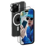 Set protectie 3 in 1 PanzerGlass Bundle, Carcasa Clear, Folie protectie display, Protectie camera foto, compatibil cu iPhone 16 Pro, Transparent 3 - lerato.ro