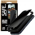 Folie sticla securizata SAFE by PanzerGlass Ultra-Wide Fit EasyAligner Privacy compatibila cu iPhone 17 Pro, Negru 6 - lerato.ro
