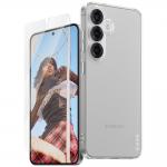 Set protectie 2 in 1 CARE by PanzerGlass Fashion, Carcasa Clear si Folie protectie display, compatibil cu Samsung Galaxy S25, Transparent 3 - lerato.ro