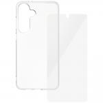 Set protectie 2 in 1 CARE by PanzerGlass Fashion, Carcasa Clear si Folie protectie display, compatibil cu Samsung Galaxy S25 Plus, Transparent 4 - lerato.ro