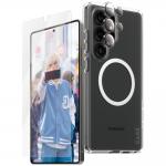 Set protectie 3 in 1 CARE by PanzerGlass Flagship, Carcasa Clear, Folie protectie display si Protectie lentila, compatibil cu Samsung Galaxy S25 Ultra, Transparent 3 - lerato.ro