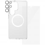 Set protectie 3 in 1 CARE by PanzerGlass Flagship, Carcasa Clear, Folie protectie display si Protectie lentila, compatibil cu Samsung Galaxy S25 Ultra, Transparent 4 - lerato.ro