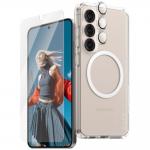 Set protectie 3 in 1 CARE by PanzerGlass Flagship, Carcasa Clear, Folie protectie display si Protectie lentila, compatibil cu Samsung Galaxy S25, Transparent 3 - lerato.ro