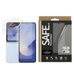 Set protectie 2in1 SAFE by PanzerGlass, 1x folie sticla securizata Ultra Wide-Fi, 1x folie TPU Classic Fit, compatibil cu Samsung Galaxy Z Flip 6, Transparent 3 - lerato.ro
