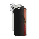 Set protectie PanzerGlass Bundle 3in1, Carcasa, Folie display Privacy, Protectie camera, compatibil cu iPhone 15 Pro, Transparent 2 - lerato.ro