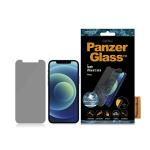 Folie de protectie din sticla PanzerGlass Standard Super Plus Privacy compatibila cu iPhone 12 Mini, Negru 2 - lerato.ro