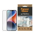 Folie sticla securizata PanzerGlass Ultra-Wide Fit, Anti-reflective, Antibacterial, compatibila cu iPhone 14 / 13 / 13 Pro, Transparent 2 - lerato.ro