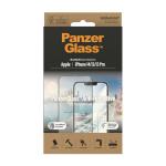 Folie sticla securizata PanzerGlass Ultra-Wide Fit, Anti-reflective, Antibacterial, compatibila cu iPhone 14 / 13 / 13 Pro, Transparent 9 - lerato.ro