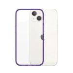 Carcasa PanzerGlass ClearCase Antibacterial Military Grade compatibila cu iPhone 15 / 14 / 13, Mov 2 - lerato.ro