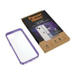 Carcasa PanzerGlass ClearCase Antibacterial Military Grade compatibila cu iPhone 15 / 14 / 13, Mov 6 - lerato.ro