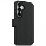Carcasa flip cover CARE by PanzerGlass Feature Wallet Kickstand compatibila cu Samsung Galaxy S25, Negru 3 - lerato.ro