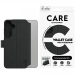 Carcasa flip cover CARE by PanzerGlass Feature Wallet Kickstand compatibila cu Samsung Galaxy S25 Plus, Negru 2 - lerato.ro
