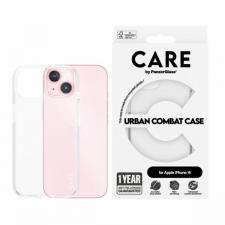 Carcasa PanzerGlass Urban Combat compatibila cu iPhone 15, Transparent