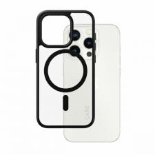 Carcasa PanzerGlass Urban Combat cu MagSafe Negru compatibila cu iPhone 15 Pro, Transparent