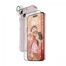 Set protectie PanzerGlass Bundle 3in1, Carcasa, Folie display, Protectie camera, compatibil cu iPhone 15, Transparent