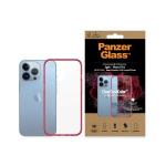 Carcasa PanzerGlass ClearCase Antibacterial Military Grade compatibila cu iPhone 13 Pro, Rosu 3 - lerato.ro