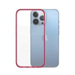 Carcasa PanzerGlass ClearCase Antibacterial Military Grade compatibila cu iPhone 13 Pro, Rosu 2 - lerato.ro