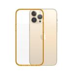 Carcasa PanzerGlass ClearCase Antibacterial Military Grade compatibila cu iPhone 13 Pro Max, Portocaliu 2 - lerato.ro