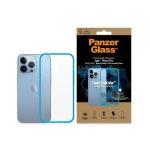 Carcasa PanzerGlass ClearCase Antibacterial Military Grade compatibila cu iPhone 13 Pro, Albastru 3 - lerato.ro